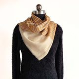 Sepia Yellow Ikat Handwoven Pashmina Stole