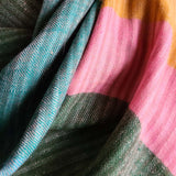 Multi Colour Striped Handwoven Pashmina Stole