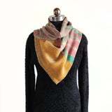 Multi Colour Ikat Handwoven Pashmina Stole