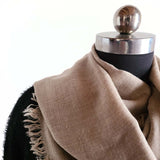 Classic Almond Pure Handwoven Pashmina Stole