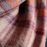 Rust & Burgundy Check Handwoven Pashmina Stole