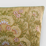 Dast-e-Gul Aari Embroidered Cushion Cover - Beige