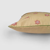 Gul Bahar Aari Embroidered Cushion Cover Beige
