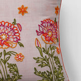 Gul Bahar Aari Embroidered Cushion Cover Cream