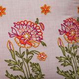 Gul Bahar Aari Embroidered Cushion Cover Cream