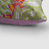 Asters Chainstitch Embroidered Cushion Cover -Pastel