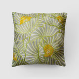 Poppies Chainstitch Embroidered Cushion Cover - Pastel