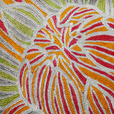 Dahlias Chainstitch Embroidered Cushion Cover - Pastel