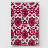Classic Burgundy Hand Embroidered Wool Chainstitch Rug - Zaina by CtoK