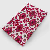 Classic Burgundy Hand Embroidered Wool Chainstitch Rug - Zaina by CtoK