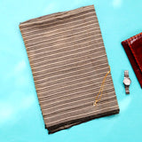 Black, Beige And Gold Stripes Handwoven Pashmina Stole