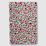 Marshmallow White Hand Embroidered Chainstitch Rug