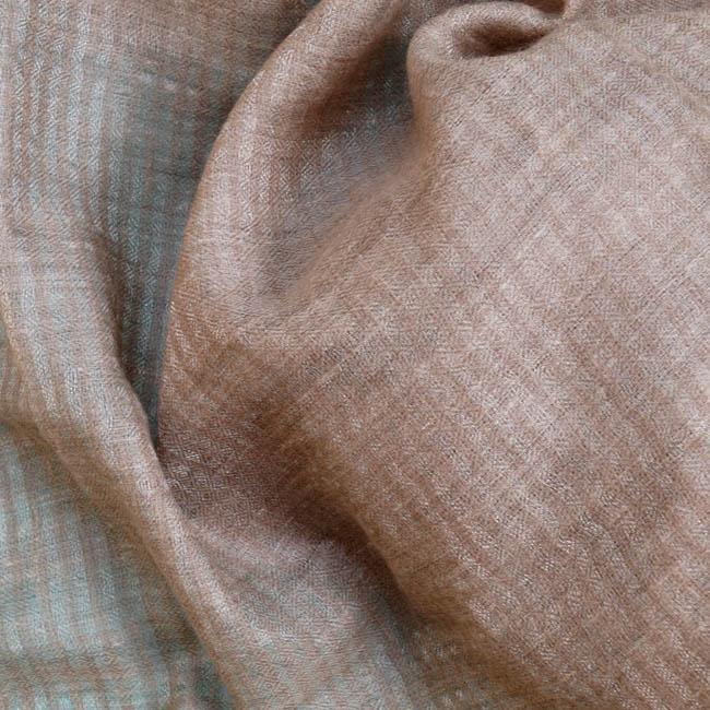 Toasty Brown Classic Handwoven Pure Pashmina Stole - Zaina by CtoK