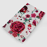 White Rose Hand Embroidered Wool Chainstitch Rug - Zaina by CtoK