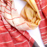 Multi Coloured Striped Handwoven Pashmina Stole