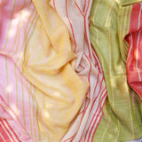 Multi Coloured Striped Handwoven Pashmina Stole
