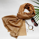 Cinnamon Pure Handwoven Ombre Pashmina Stole - Zaina by CtoK