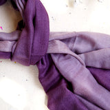 Violent Ombre Handwoven Pure Pashmina Stole