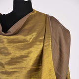 Shimmer Brown Reversible Handwoven Pashmina Shawl - Zaina by CtoK
