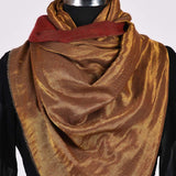 Shimmer Crimson Reversible Handwoven Pashmina Stole - Zaina by CtoK