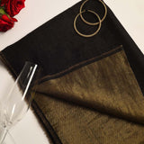 Shimmer Black Reversible Handwoven Pashmina Stole - Zaina by CtoK