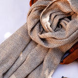 Natural Handwoven Pashmina Scarf For Men