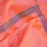 Kinaari Coral Hand Embroidered Handwoven Pashmina Shawl