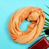 Apricot Pure Handwoven Ombre Pashmina Stole - Zaina by CtoK