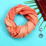 Coral Pure Handwoven Ombre Pashmina Stole - Zaina by CtoK