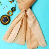 Mocha Ombre Pure Handwoven Pashmina Stole - Zaina by CtoK