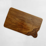 Corner Walnut Wood Cheese Platter - Zaina by CtoK