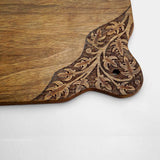 Corner Walnut Wood Cheese Platter - Zaina by CtoK