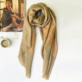 Shimmer Natural Copper Pure Handwoven Pashmina Stole - Zaina by CtoK