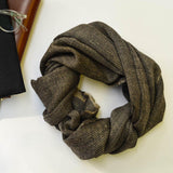 Black Natural Classic Pure Handwoven Pashmina Stole - Zaina by CtoK