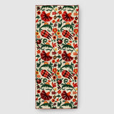 Ivory Hand Embroidered Chainstitch Runner Rug