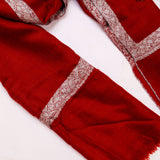Kinaari - Handwoven Pashmina Stole Ruby Red