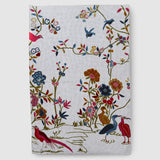 Powder White Hand Embroidered Chainstitch Rug