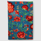 Salt Lake Blue Hand Embroidered Chainstitch Rug