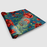 Salt Lake Blue Hand Embroidered Chainstitch Rug
