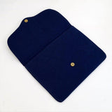 Bouquet - Aari Embroidered Laptop Sleeve Navy Blue - Zaina by CtoK