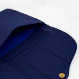 Bouquet - Aari Embroidered Laptop Sleeve Navy Blue - Zaina by CtoK
