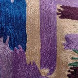 Dal Lake Hues Hand Embroidered Chainstitch Cushion Cover