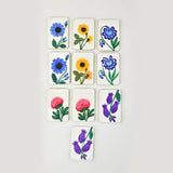 Flowers of Kashmir - Papier Mache Memory Game Green - Zaina by CtoK