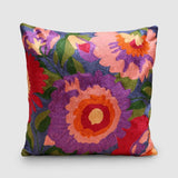 Gallardia Chainstitch Embroidered Cushion Cover Grey - Zaina by CtoK