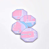 Gardens of Srinagar - Papier Mache Coaster Set - Zaina by CtoK