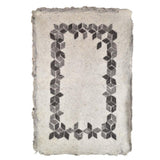 Boundaries - Wool Hand Felted Kashmir Namda Rug Cream - Zaina by CtoK