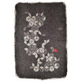 Dastgeer - Wool Hand Felted Kashmir Namda Rug Dark Grey - Zaina by CtoK