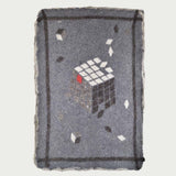 Cuboid - Wool Hand Felted Kashmir Namda Rug Grey - Zaina by CtoK