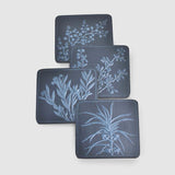 Rajbagh - Papier Mache Coaster Set Blue - Zaina by CtoK