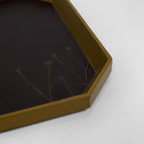 Rajbagh - Papier Mache Tray Brown & Olive - Zaina by CtoK